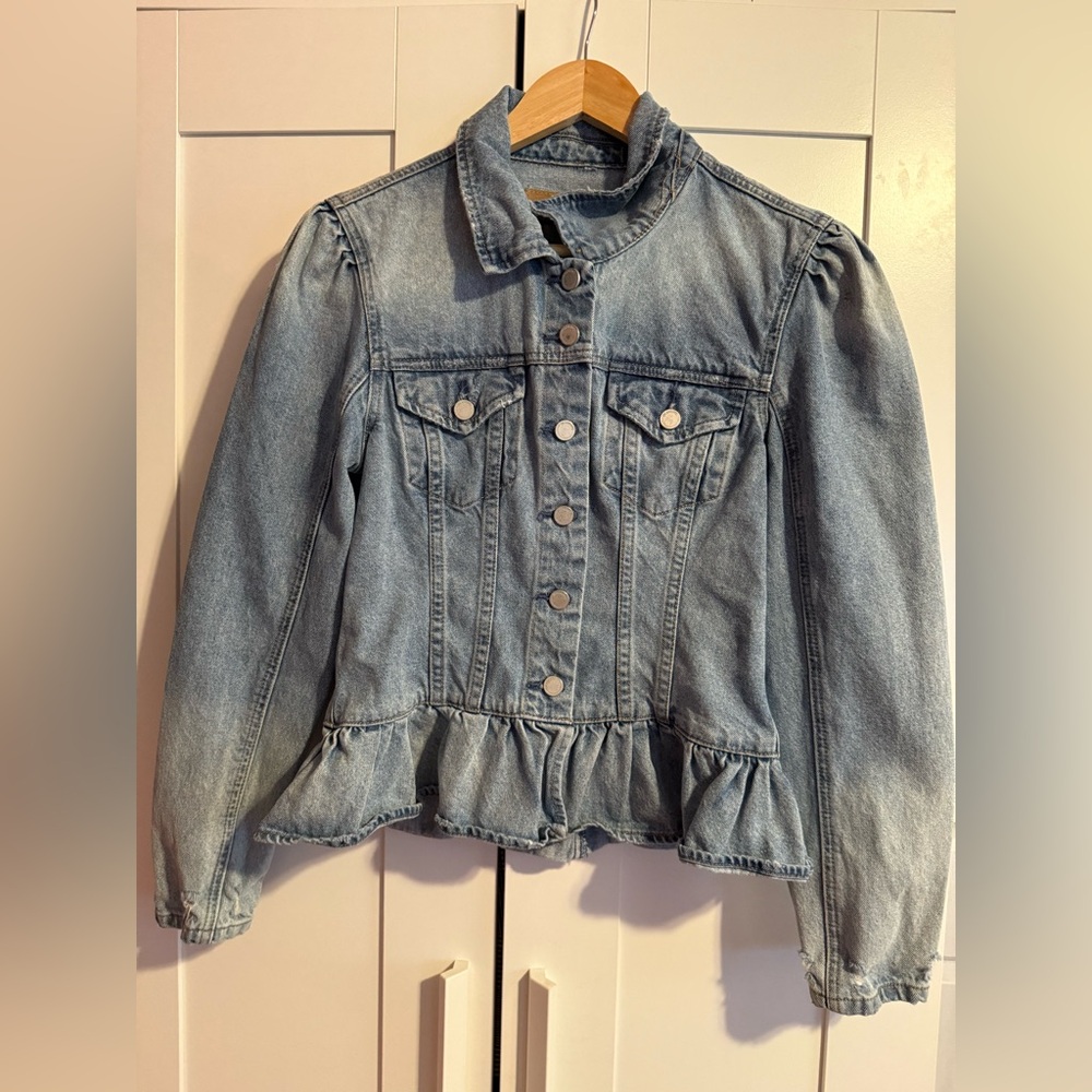 Blank NYC Denim Peplum Jacket. Used but good condition. - Picture 6 of 14